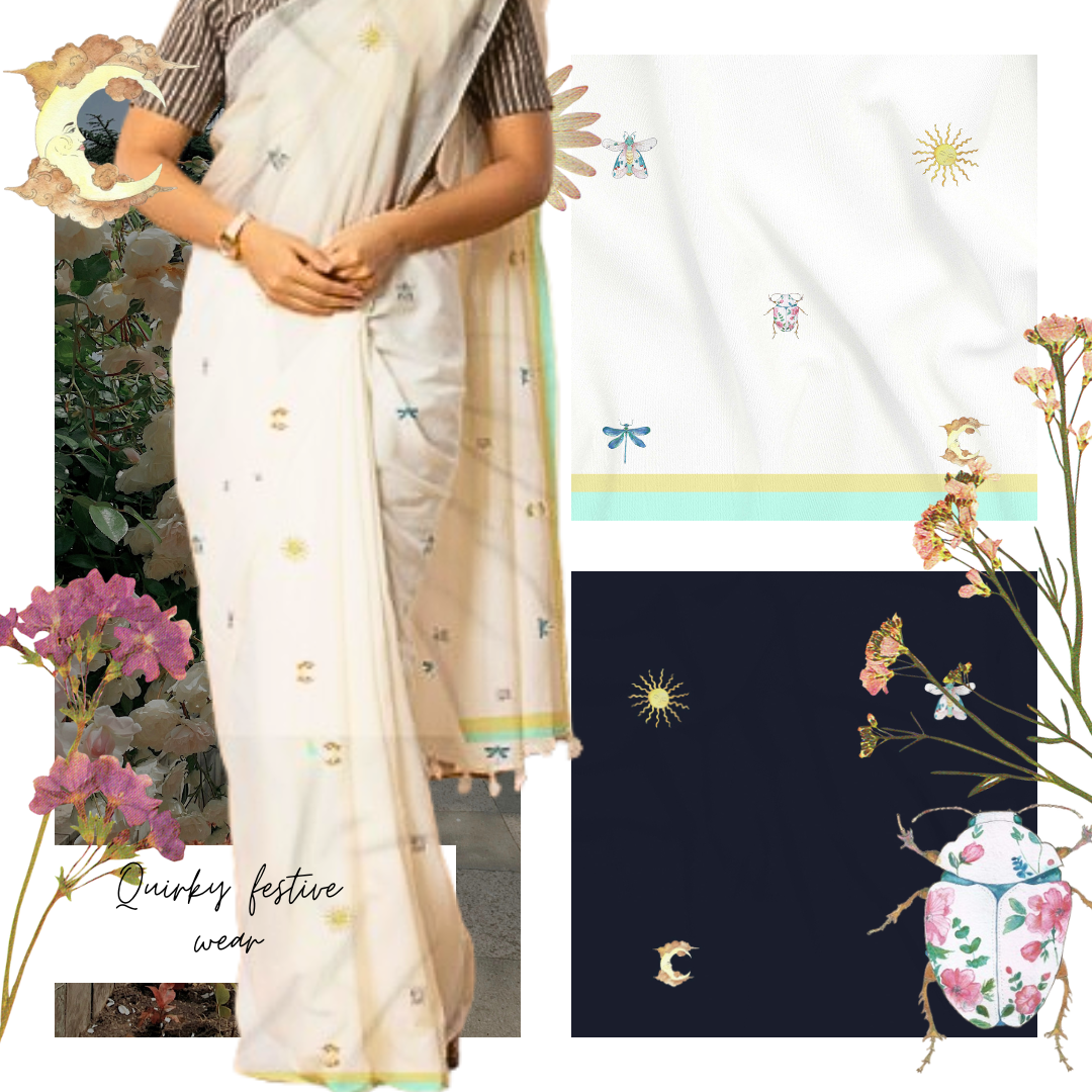Quirky Nari Saree - Rakhi Special Edition